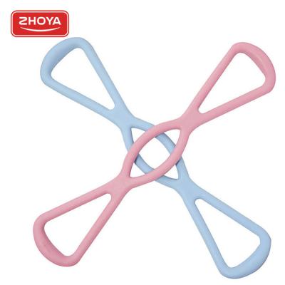 China High Quality Portable Home Exerciser TPR Resistance Band Yoga Pilates Training Chest Expander 8 Forms Arm Exerciser for sale