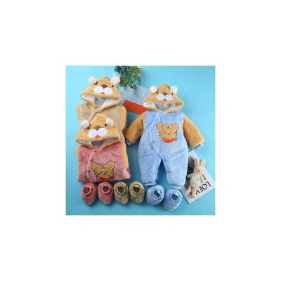 China Cloth/100% Polyester Filling Striping 100% Cotton Wholesale Price Popular Spring Autumn Winter Overalls Newborn Baby Clothes Set for sale