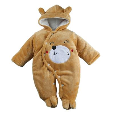 China Wholesale Anti-Shrink Winter Anti-Shrink Wholesale Warm One-Piece Animal Jumpsuit Baby Clothes Baby Boy Overalls for sale