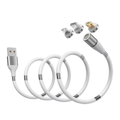 China New retractable type MP3/MP4 player c cables 2021 hot sale USB charging cable self-winding for IOS USB cable for iphone samsun for sale