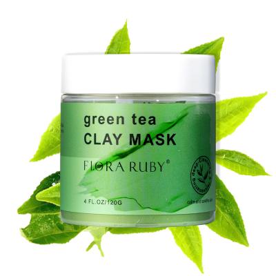 China ODM 100% OEM Natural Beauty Organic Facial Care Private Label Moisturizer Whitening Exfoliating Green Tea Clay Mask for sale