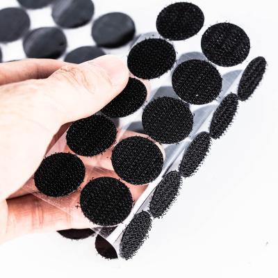 China High Quality Viable Customize Die Cut Self Adhesive Fastener Dots Strong Glue Tape Self Adhesive Dots Loop Hook Sticker Around Hook Loop for sale