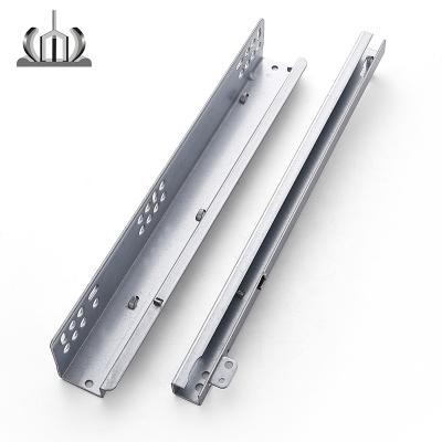 China Modern Furniture Hardware Accessories Push To Open Drawer Slides Hidden Drawer Slide for sale