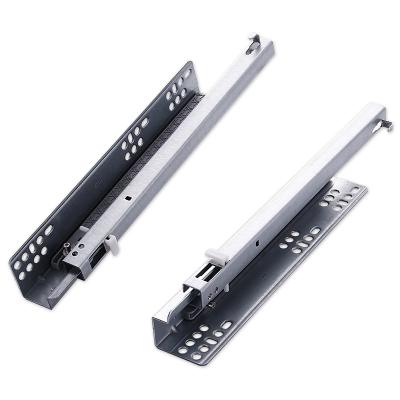 China Modern Undermount Furniture Soft Narrow Drawer Slides For Extendable Table Under Mount Drawer Slide With Pin for sale