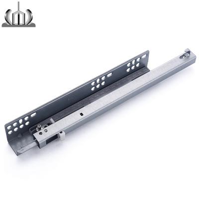 China Traditional Galvanized Hardware Heavy Duty Smooth End Under Mount Drawer Slides for sale