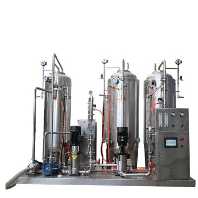 China Hotels High Ratio Three Tank CO2 Injection Mixing Soft Drink Making Equipment for sale