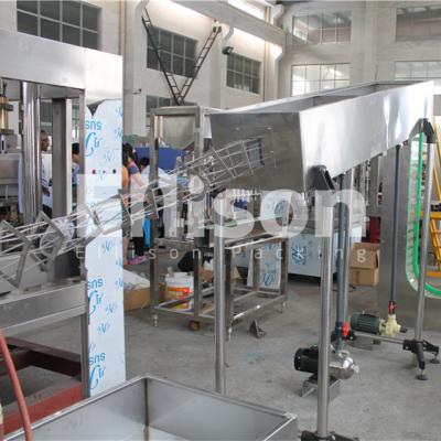 China Easy Empty Tunnel Tin Can Rinser Depalletizer Food Operation Stainless Steel Can Washing Machine for sale