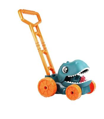 China Hot Selling Outdoor Play Children's Toy Hand Push Dinosaur Bubble Car Bubble Car Lovely for sale