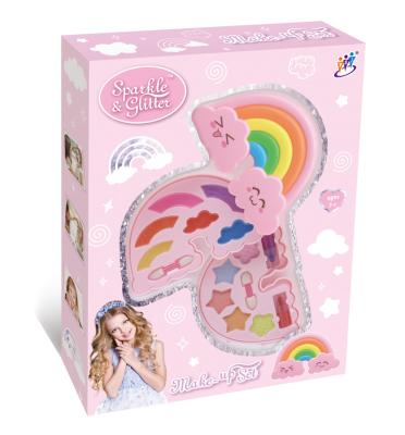 China Beauty Cosmetic Toy Children's Cosmetics Children's Makeup Color Box Toy Safe Non-Toxic Touch Peel Children's Makeup Toy for sale