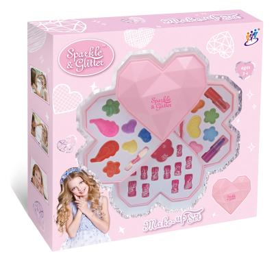 China Beauty Cosmetic Toy Children's Cosmetics Children's Makeup Color Box Toy Safe Non-Toxic Touch Peel Children's Makeup Toy for sale