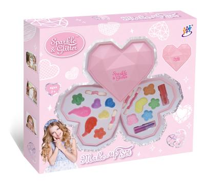 China Plastic Children's Cosmetics Children's Makeup Color Box Toy Safe Non-Toxic Touch Peel Children's Makeup Toy for sale