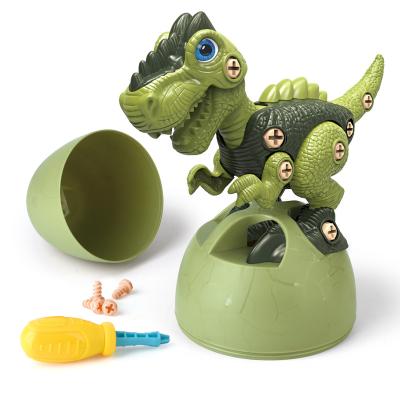 China Wonderful Gift Disassemble Dinosaur Tyrannosaurus Egg Set Screwdriver Children's Handy Toy for sale