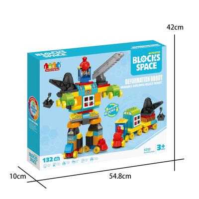 China Electronic Toy Children Building Block Hand Variable Box Packaging Robot Building Blocks Building Blocks for sale