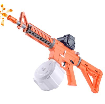 China Funny Hot Sale M416 Outdoor Round Cartridge Toy Amazon Gel Ball Electric Sandblaster Toy Gun for Kids for Outdoor Activities Shooting Game Toy Gift for sale