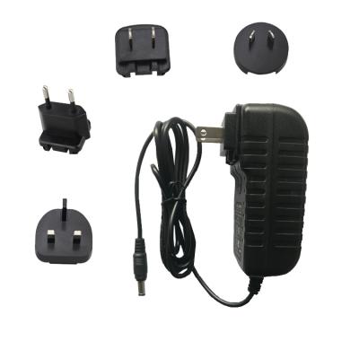 China LED light. Electrical Interchangeable Appliance Wall Mount Power Supply 5V4A 9V3A 12V3A 15V2.4A 19V2A 24V1.5A Socket Power Adapter for sale