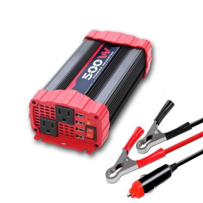 China Car 500w Power Inverter DC to AC Inverter 12V/24V 110V/220V Power Inverter 500W 165*114*63.5 for sale