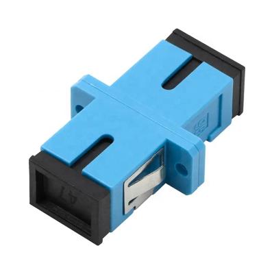 China FTTx SM SX Single Mode SC Metal Clip Clamp Coupler Fiber Coupler for sale