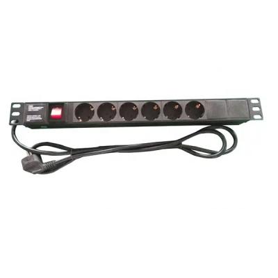 China FTTx Germany Socket Vertical Or Horizontal Install Type PDU 6 Ways For Rack for sale