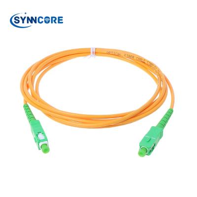 China FTTx Low Loss SC/APC to SC/APC Simplex Fiber Optic Patch Cord 9/125um FTTH LSZH for sale