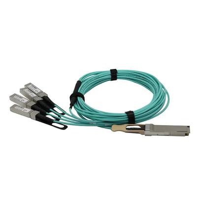 China Data Center Network AOC 100G QSFP28 to 4x25G Active Optical Cable for sale