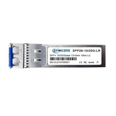 China Data Center Network 25G SFP28 LR 1310nm 10km LC Single Mode Optical Transceiver for sale