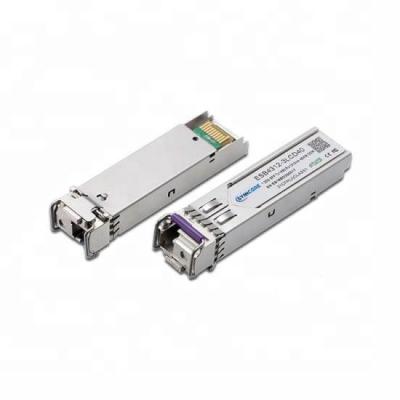 China FTTX 1.25G SFP BiDi TX1310/RX1490nm 40km LC Gigabit Single Fiber Optic Transceiver for sale