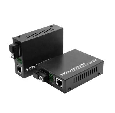 China FTTX 10/100/1000M 20km SC Single Mode 1310nm/1550nm Bidi Fiber Media Converter for sale