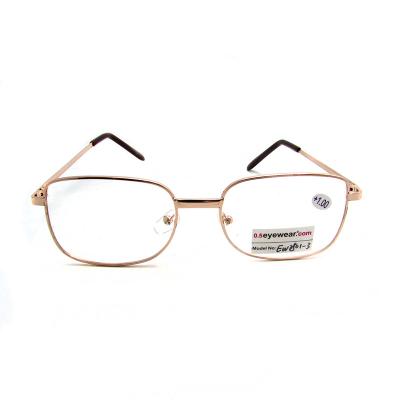 China All New Design Cheap Gold Optical Glass Reading Frame Easy Carry Magnifying Slim Vintage Metal Frame Eyewear for sale