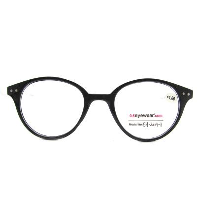 China Reading Glass Low Price Round PC Frame Customize Bulk Fashion Promotion Reading Glass Men Women Cheap Plastic Reading Glasses for sale