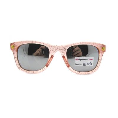 China New Cheap New Children Kids Cheap Sun Glasses Grils Baby Transparent Pink Lenses Lovely Sunglasses For Sale for sale