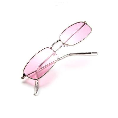 China New Fashion Sunglasses Metal Frame Cheap Sunglasses Small Shape Men Women Sun Glass Promotion Modern Trend Retro Eyewear for sale