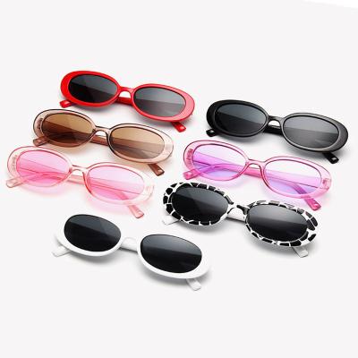 China Fashion Sunglasses New Cheap Personality Frame Promotion Sunglasses Small Shape Men Women Glasses Scare Sun Colorful Lightweight Comfortable Glasses for sale