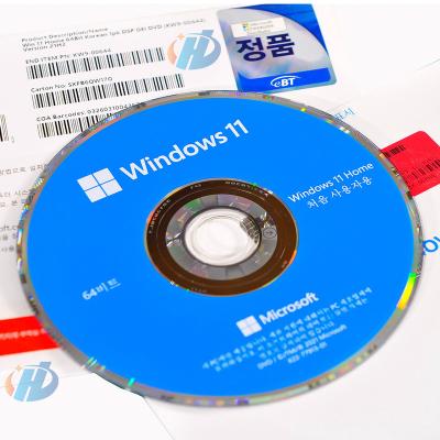 Cina Win 11 Home Windows 11 Home DVD Home OEM Multi language Korean language OEM dvd full package Win 11 Home DVD in vendita