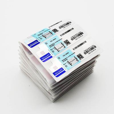 Chine Windows 10 Pro COA Sticker Win 10 Pro OEM Color Sticker Key Blue Windows 10 Sticker à vendre