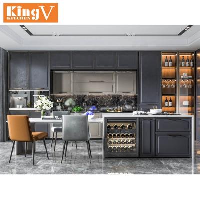 China New Style Environmental Protection Modern Kitchen Durable Design With Floating Bar for sale