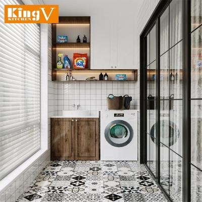 China Durable Balcony Cabinet Laundry Customized Modern Style Storage Balcony Cabinet KINGV for sale