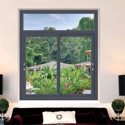 China KingV Waterproof Modern Style Anti-hurricane Black Release Rust Window With Anti-theft Net Custom for sale