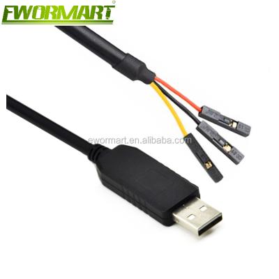 China Data Tansmission Customize Chipset CP2102 Serial USB RS232 3pin Adapter Converter Cable, Cable USB-RS232-WE-1800 for Win8, Win10, Android, Mac, for sale