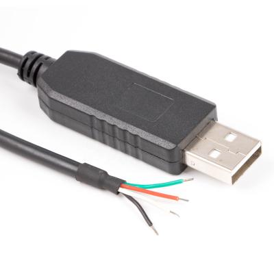 China Computer CP2102 USB 4 to Serial Pin Wire End Open RS232 Cable for PDA Camera Modem ISDN POS Scanner Smart Card Reader for sale