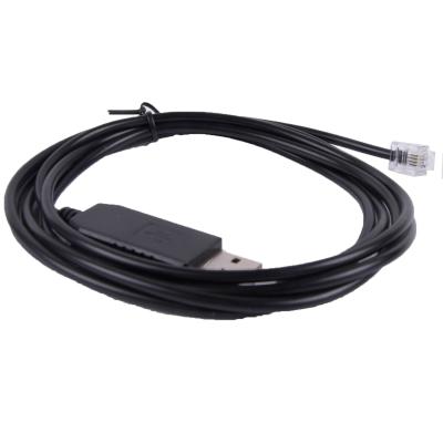 China Computer FTDI USB to UART TTL Serial Programming Cable RJ11 RJ12 6P6C 6P4C for Router GPS Set Top Box Flash Firmware Upgrading Cable for sale