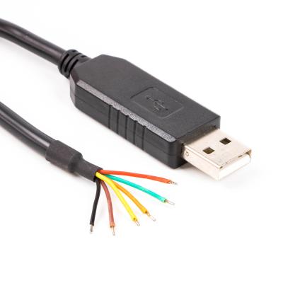 China Computer FTDI FT232RL USB to Serial UART TTL 6 Pin Bare Wire End Open Programming Cable with TTL-232R-3V3-WE and TTL-232R-5V-WE for sale