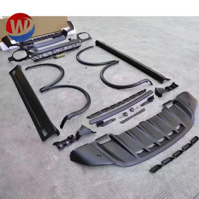 China Plastic Body Kits Front Bumper Rear Bumper For Porsche Cayenne Upgrade To Porsche Cayenne GTS Skirt Damper Side Flare for sale