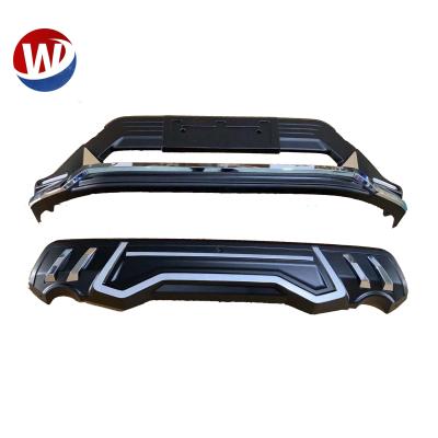 China Sports ABS bumper guard for toyota RAV4 2020 with LED light front and rear bumper skid plate newcomer for sale