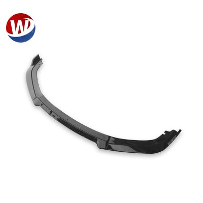 China High Quality Plastic Front Lip For Honda Civic 2016-2019 Style Piano Black Color One Piece Front Bumper Lip for sale