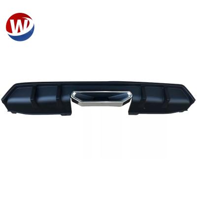 China ABS Rear Diffuser For Honda Civic Sedan SI Style Rear Bumper Lip Skid Plate 2016-2021 With Exhaust Pipe Hot Selling for sale