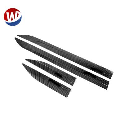 China Easy Installation Car Door Side Molding For Toyota Corolla Cross 2020 2021 2022 High Quality Carbon Fiber Look Door Trim Moldings for sale