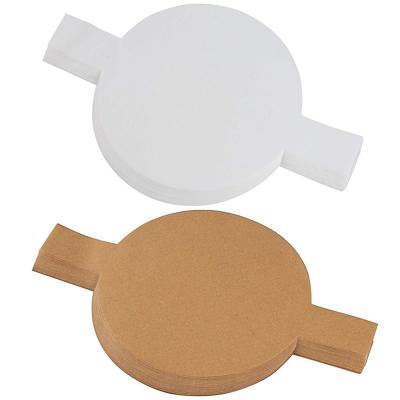 China Disposable 6inch 7inch 8inch 9inch Rounds Baking Paper Cake Pan Precut Circle Liners Brown Non-Stick White Baking Paper With Lift Tags for sale