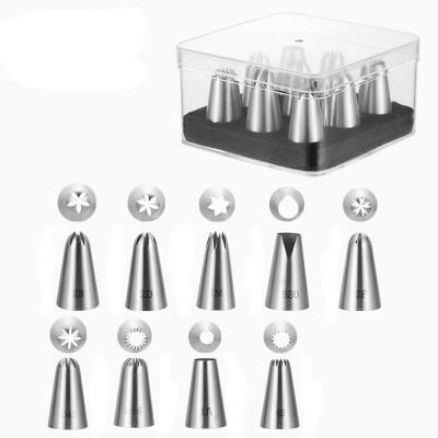 China Disposable Russian Nozzle Spray 304 Stainless Steel Nozzles Tools Cake Frozen Baking Pastry Decorating Consumables 9pcs/set Lot Nozzles For Cake for sale