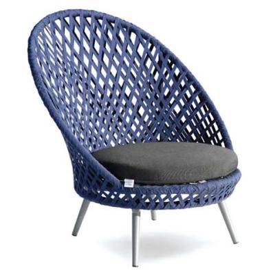 China Modern Aluminum Frame Rope Leisure Around Outdoor Lounge Chair for sale