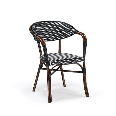 China Stength And Longevity Chinese Paris Rattan Wicker Chair Dining For Cafe Bistros for sale